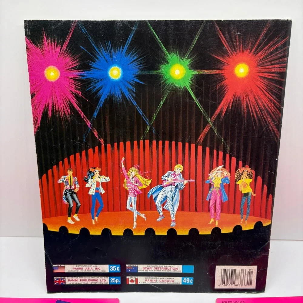 Vintage 90s Mattel Barbie Calendar Sticker Album Poster Lot Pink